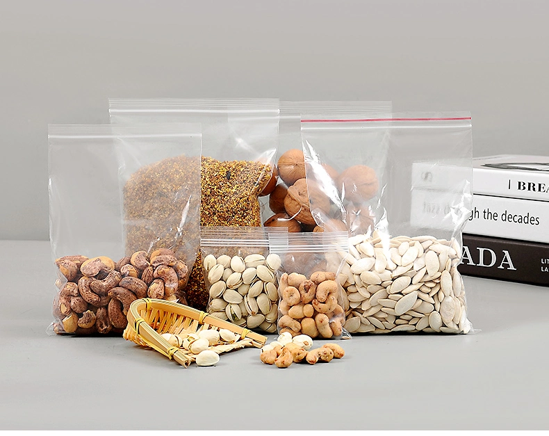 LDPE Mini Pocket 4 X 6 Cm Poly Plastic Zip Lock Bag with Zipper for Nuts Powder Flour Packaging