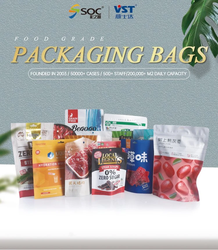 Ziplock Bag Dog Food Packing Stand Uip Zipper Pouch Resealable Matt Plastic Bag for Food Snack Bag