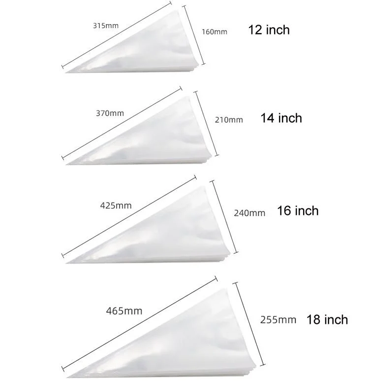 100 Pack LDPE Pastry Piping Bag, 12 Inch in Color Box