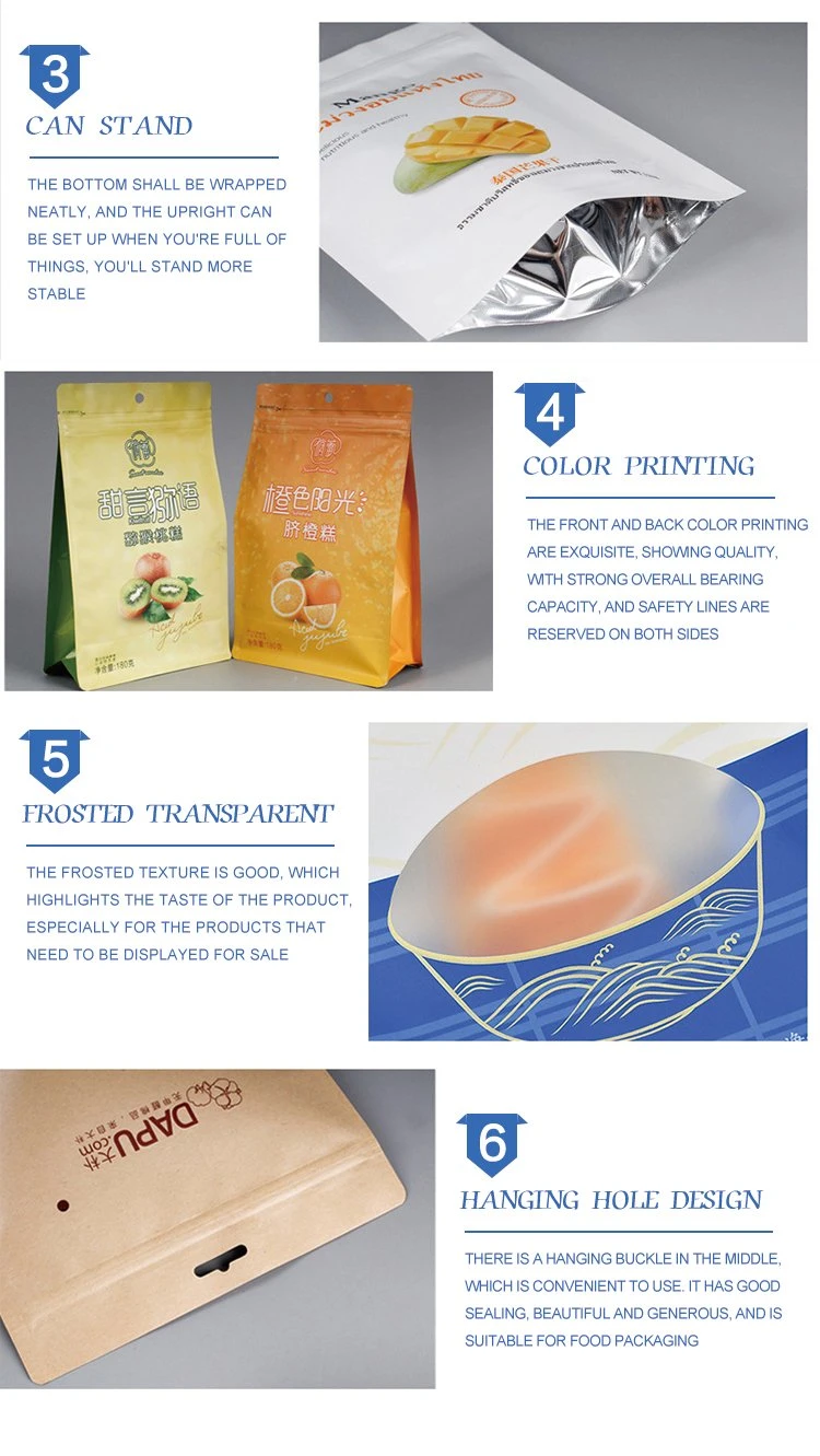 Ziplock Bag Dog Food Packing Stand Uip Zipper Pouch Resealable Matt Plastic Bag for Food Snack Bag