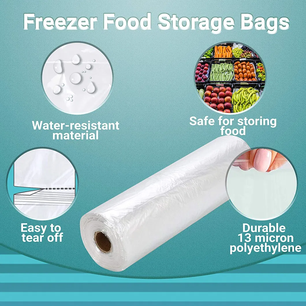 12&quot;X20&quot; Packaging Bags for Food Bread Fruit Vegetable Supermarket Kitchen 350 Bags Roll
