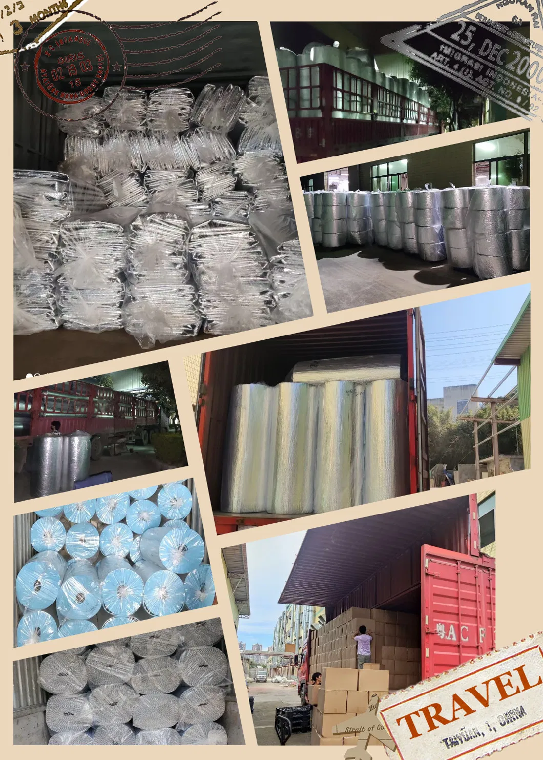 Food and Beverages Transportation Aluminum Foil Bubble Insulated Bag Thermal Pallet Cover Package of Cooler Chain for Shipping Chocolates and Perishable Goods
