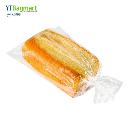 Customized PE Printed Clear Plastic Food Packing Micro Perforated Bread Wicket Bag