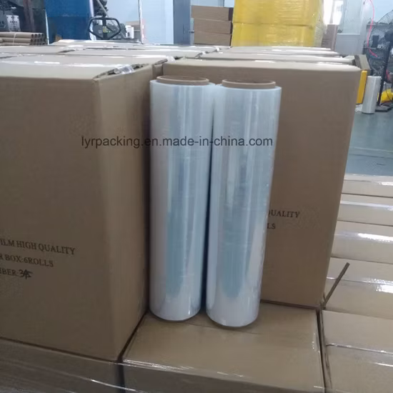 Factory Power Shrink Wrap LLDPE Plastic Hand Use Stretch Film